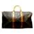 Louis Vuitton Brown Monogram Keepall Bandouliere 50 Castaño Cuero Lienzo  ref.535278