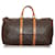 Louis Vuitton Brown Monogram Keepall Bandouliere 50 Leather Cloth  ref.535293