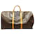 Louis Vuitton Brown Monogram Keepall Bandouliere 60 Leather Cloth  ref.535310