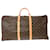 Louis Vuitton Brown-Monogramm Keepall Bandouliere 60 Braun Leder Leinwand  ref.535314