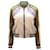 Maje Peacock Embroidered Bomber Jacket in White Polyester  ref.535440