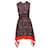 Maje Smocked Satin Dress with Scarf Print in Multicolor Viscose Cellulose fibre  ref.535549