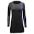 Theory Colorblock Mini Dress in Black Wool  ref.535602