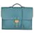 Hermès work bag à dépeches in turquoise leather Light blue  ref.535613