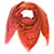 Lindo xale de coral sombreado com monograma Louis Vuitton Algodão  ref.536109