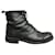 Autre Marque all leather laced ankle boots made in Italy p 38 Black  ref.536909