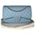 Chanel Timeless classic jumbo Light blue Leather  ref.537152