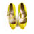 Miu Miu Escarpins à plateforme en cuir jaune Sky High Heel Peep Toe 38.5  ref.537214