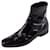 FENDI Botas FENDI botas cortas zapatos de tacón de piel esmaltada zapatos señoras made in Italy negro talla 8 (equivalente a 27 cm) Cuero  ref.537332