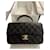 Classique Chanel Timeless handle Cuir Noir  ref.537716