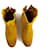 Zadig & Voltaire Stivaletti con stivaletti in pelle scamosciata e tela di colore giallo Teddy 36  ref.537777