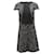 Vestido recto de tweed de Balenciaga en algodón negro  ref.538358