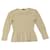 Top Peplo in maglia testurizzata di Alexander McQueen in viscosa beige Fibra di cellulosa  ref.538359