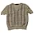 Dolce & Gabbana Top in tweed lavorato a maglia Dolce e Gabbana in cotone beige  ref.538389