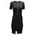 Dolce & Gabbana Dolce and Gabbana Crêpe-Kleid mit Knopfdetail in schwarzer Viskose Polyester  ref.538400