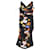 Vestido midi con pliegues en viscosa con estampado floral de Dolce & Gabbana Fibra de celulosa  ref.538424