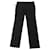 Pantalones Louis Vuitton Slim de lana negra Negro  ref.538452
