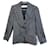 Jacke Christian Dior Boutique t 36 Schwarz Grau Seide Wolle  ref.538489