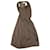 Vestido de crepé con cinturón asimétrico de Helmut Lang en poliéster marrón Castaño  ref.538498