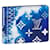 Louis Vuitton LV Slender bandana new Blue Leather  ref.538673