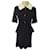 Manoush robe milano Coton Laine Noir Blanc cassé  ref.538683