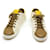 FENDI FENDI Fendi Sneakers Uomo 6 Pelle Tessuto Marrone Beige Tela  ref.538730