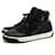 FENDI FENDI zapatillas altas piel de becerro Negro Cuero  ref.538792