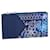Louis Vuitton Bandana portacarte LV Coin CAR Blu Pelle  ref.539253
