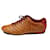 Louis Vuitton Sneakers Brown Red Leather  ref.540009
