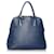 Bolso satchel Prada Blue Saffiano Lux Azul Azul marino Cuero Becerro  ref.530404
