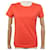 Hermès NUEVA CAMISETA HERMES BORDADO MORS H0H4603DZU734 METRO 38 EN NARANJA ALGODÓN NUEVO  ref.539398