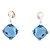 NEUN BACCARAT MEDICIS SILBEROHRRINGE 925 & BLAUE KRISTALLOHRRINGE