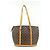 Louis Vuitton Borsa a spalla tote con zip Babylone con monogramma