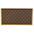 Céline Celine vintage Triomphe wallet for men Brown Beige Leather Cloth  ref.539703