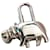 Hermès Hermes Hippopotamus Bag Charm Cadena Silver hardware Metal  ref.540000