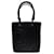 Schöne Chanel Cambon Einkaufstasche aus schwarzem, gestepptem Lammleder, Garniture en métal argenté  ref.540180