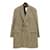 BALENCIAGA Houndstooth Gun Club Check Long lined Coat Size Men's 44 Multiple colors Wool  ref.540563
