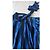 Abito Guy Laroche in seta a righe nero blu - vista 5