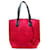 Fendi Red All Shopper Leather Tote Bag Black Pony-style calfskin  ref.541638