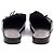 Mules Brunello Cucinelli in pelle nera con perline Precious argento - vista 4