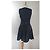 High Kleid Schwarz Weiß aus Polyester M - Ansicht 3