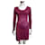Dress with rucheting on the sleeves, Red valentino Pink Purple Elastane Modal  ref.542861