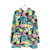 *Balenciaga / BALENCIAGA　 Talla: XS Sudadera con capucha y estampado de patrón total múltiple (azul x amarillo x rosa) Multicolor Algodón  ref.542888