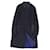 *Balenciaga BALENCIAGA Manteau Long Manteau avec Ceinture Réversible Coton Extérieur Homme 48 (Équivalent M) Manteau Homme Noir Marine Bleu Marine  ref.542903