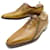 BERLUTI SHOES RICHELIEU ALESSANDRO SCRITTO 9 43 PATINA LEATHER SHOES Brown  ref.543061