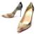 NEW CHRISTIAN LOUBOUTIN SHOES DECOLLET PUMPS 37 PYTHON BOX NEW Brown Exotic leather  ref.543146