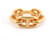 Hermès HERMES REGATE SCHALRING KETTE ANKER IN METALL GOLD QUADRATISCHER SCHALRING Golden  ref.543161