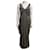 Vera Wang White vestido de noche gris paloma Poliéster  ref.543243
