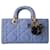 Lady Dior Dior Lady D'Joy denim bag Blue Cloth  ref.543769