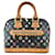 Louis Vuitton Alma Studs Black Multicolore Monogram Canvas Multiple colors Leather  ref.543913